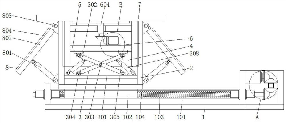 Folding and unfolding type iron tower positioning table convenient for position change