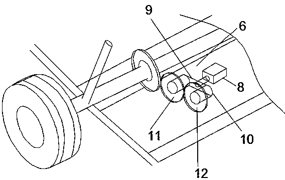 Caravan electricity supply method adopting clutch type electricity supply device