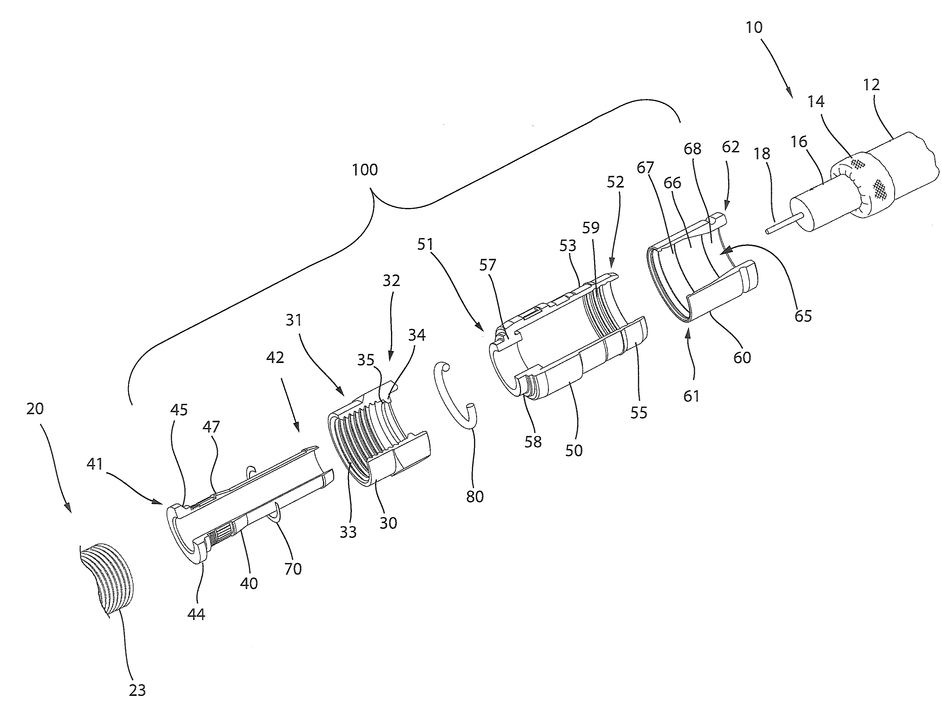 Coaxial cable continuity connector