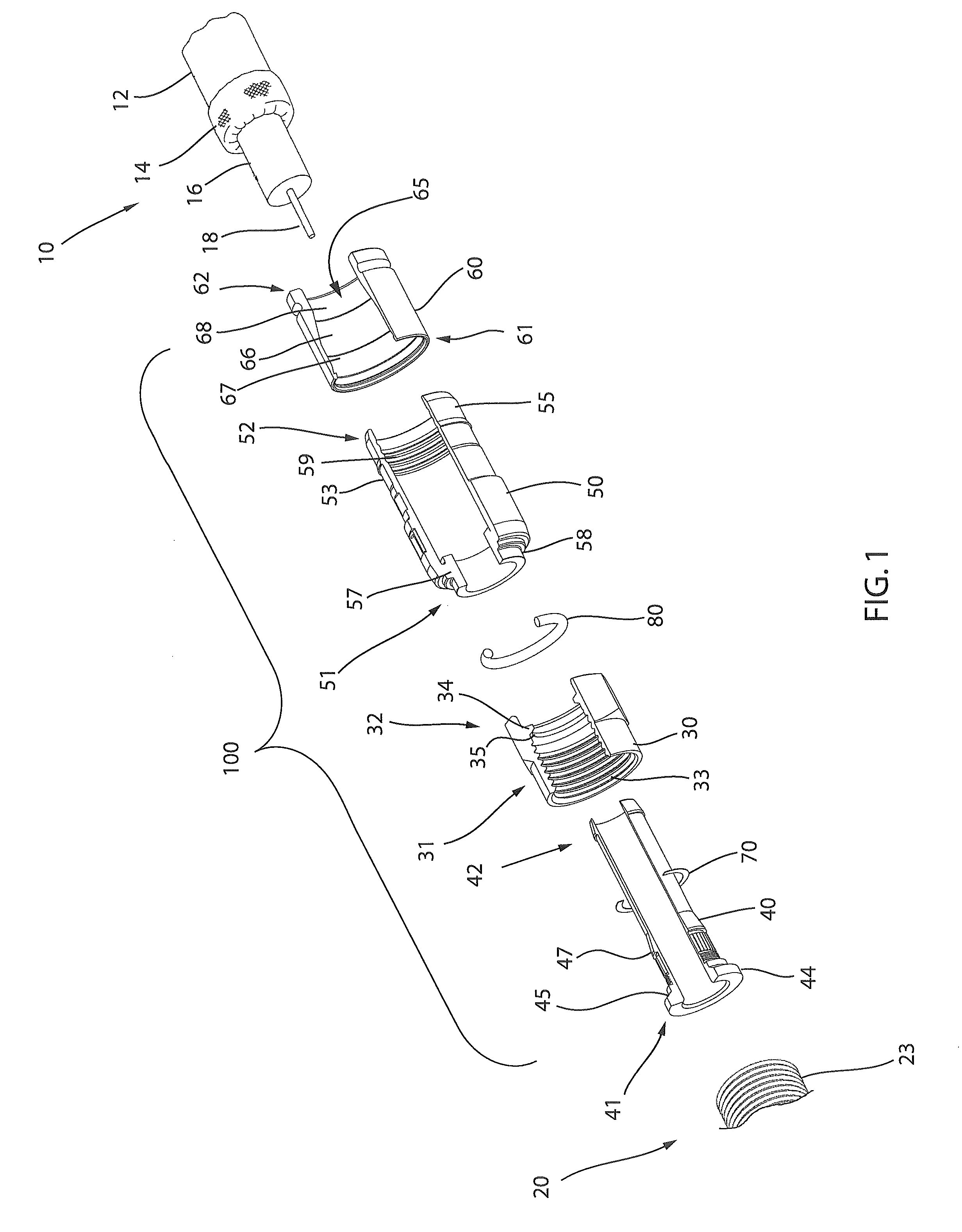 Coaxial cable continuity connector