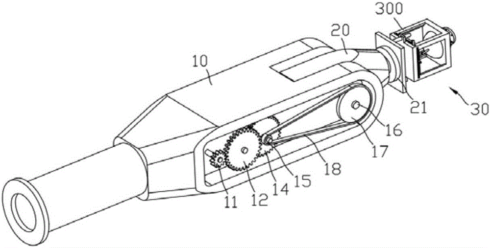 Six-axis industrial robot wrist capable of swinging spatially