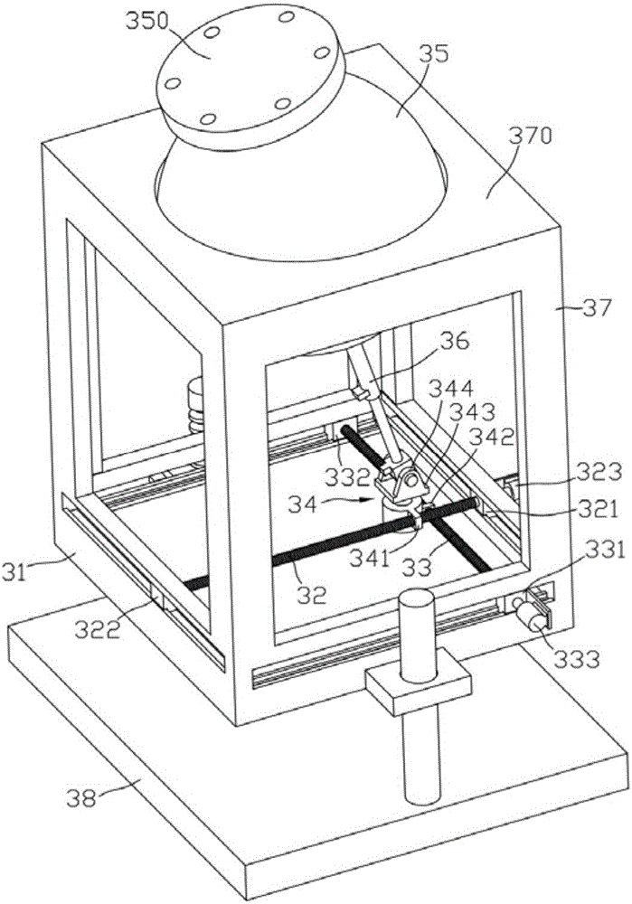 Six-axis industrial robot wrist capable of swinging spatially