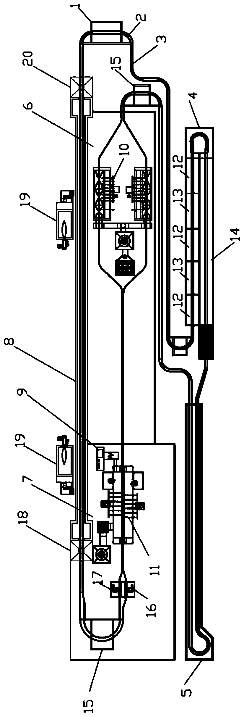 Novel double-rail spraying production line