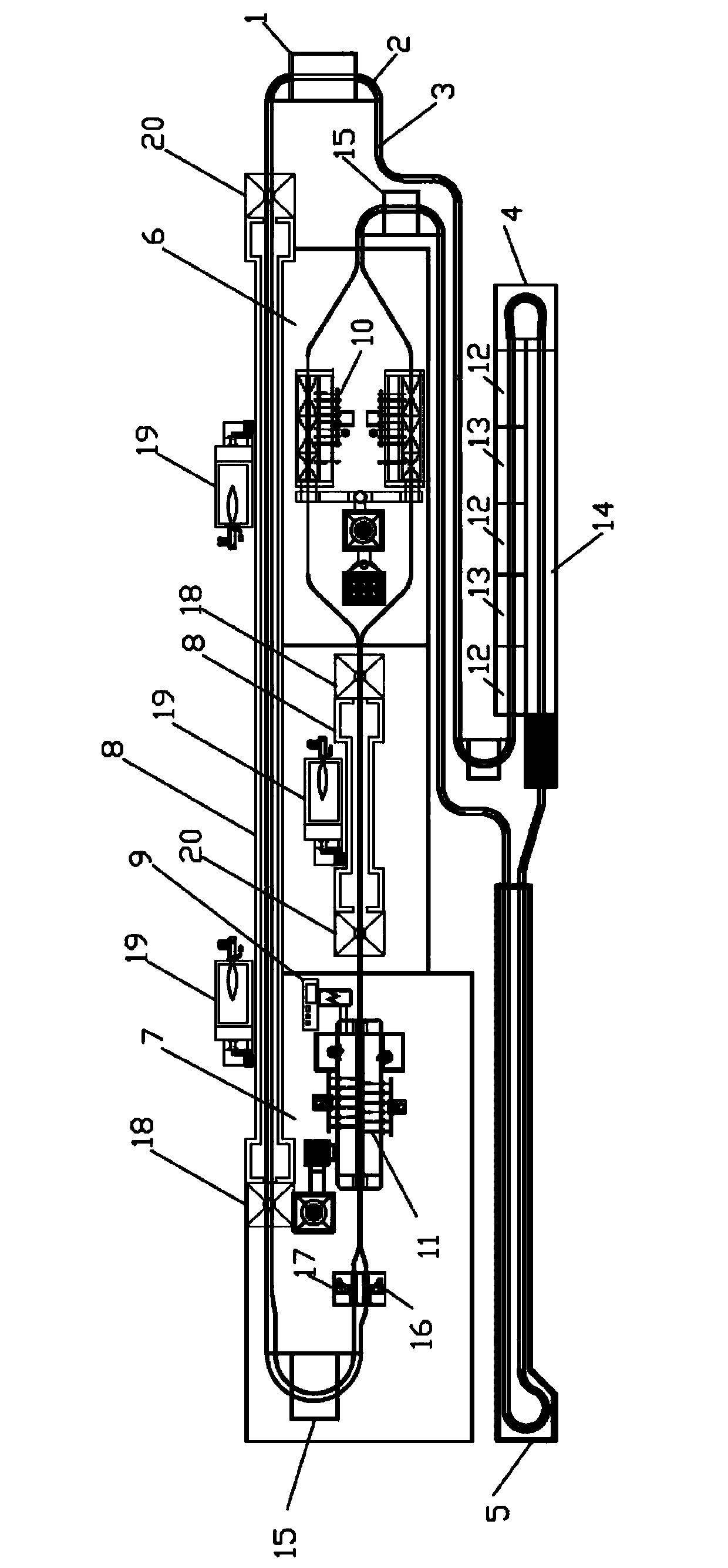 Novel double-rail spraying production line