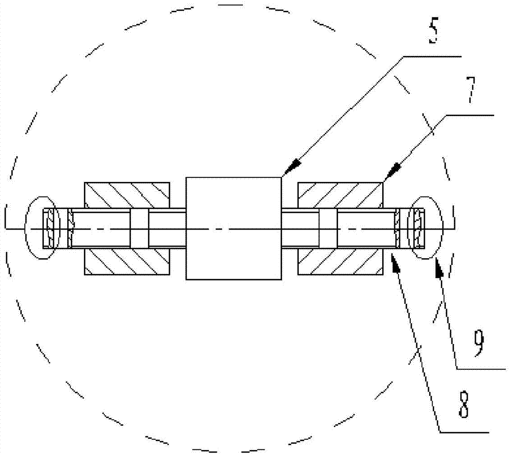 Rolling bearing stiffness testing experiment device and experiment method thereof