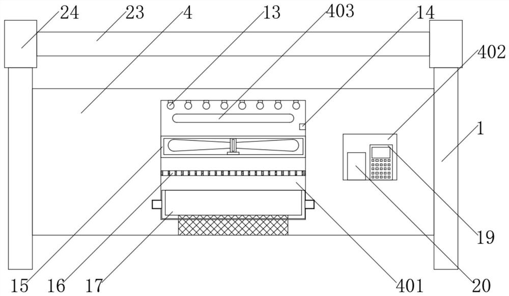 Edible fungus planting support convenient to clean and edible fungus planting method