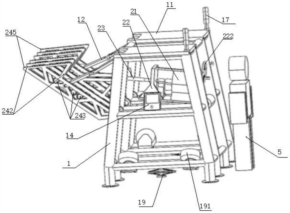 Schlieren instrument support system for wind tunnel test