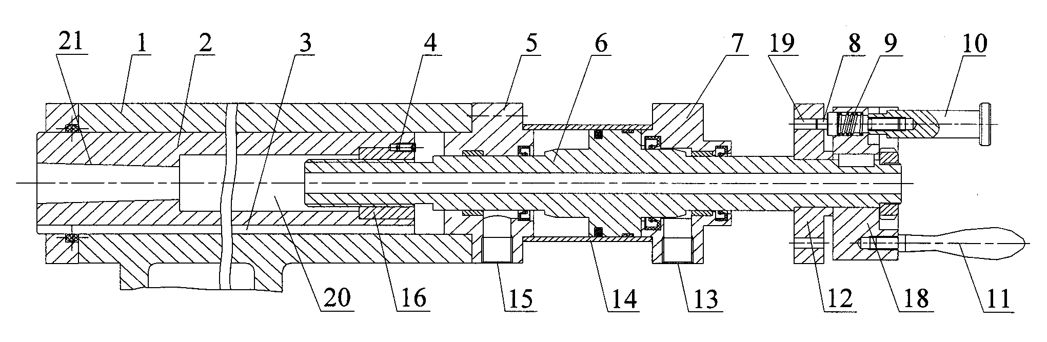 Self-tightening and position-adjustable tailstock for grinder