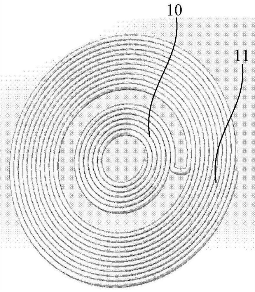 Coil structure, coil parameter determination method, device and electronic equipment