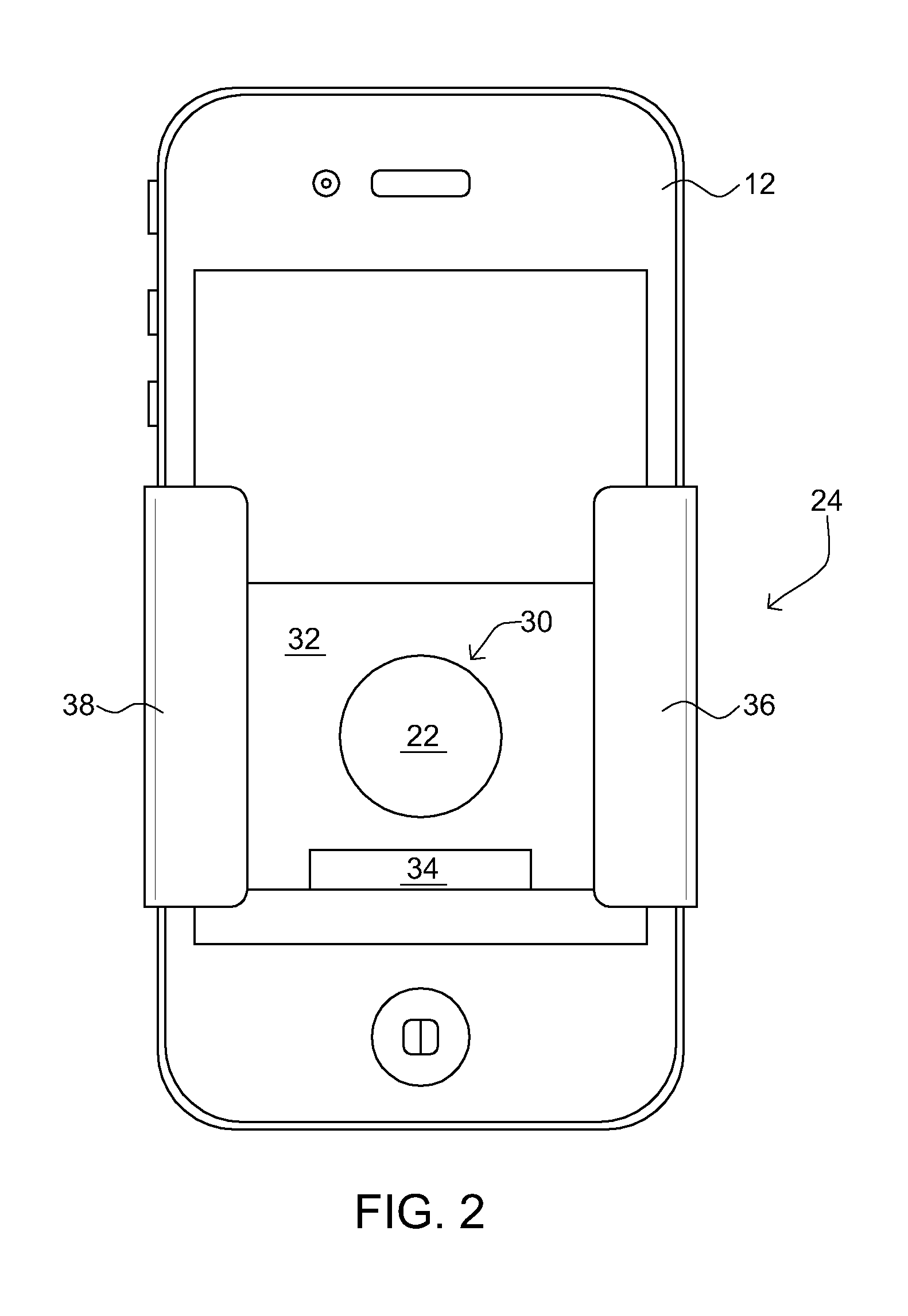 Apparatus for holding a portable electronic device