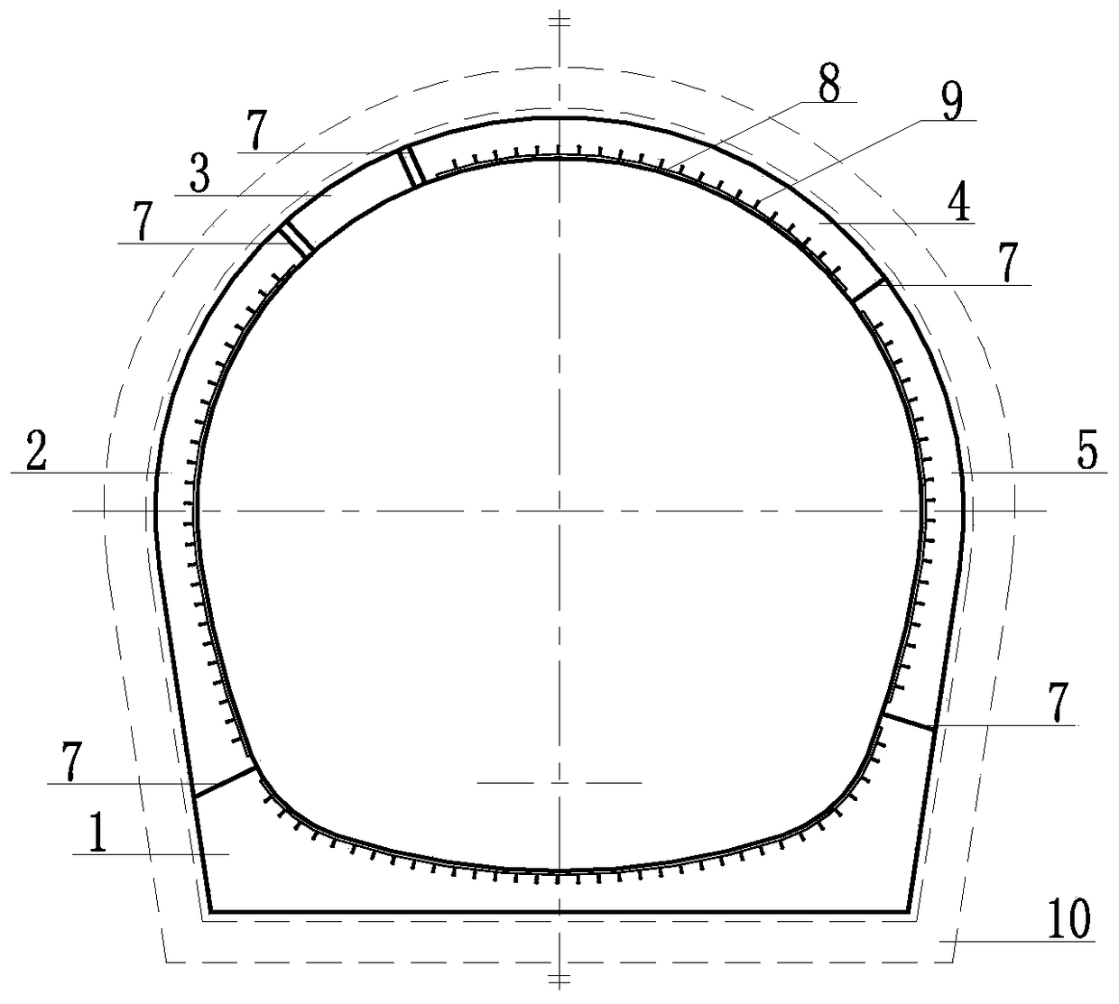 A prefabricated secondary lining structure for underground excavation tunnel and its construction method