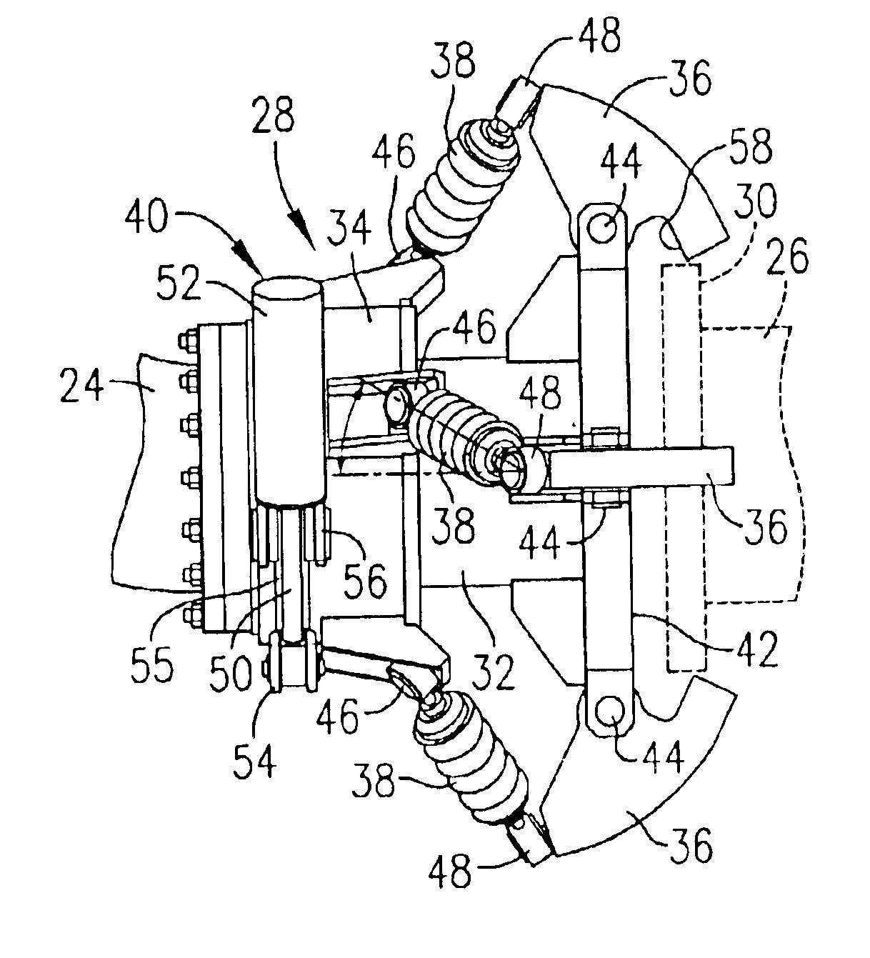 Mechanical locking system for marine loading arm coupler