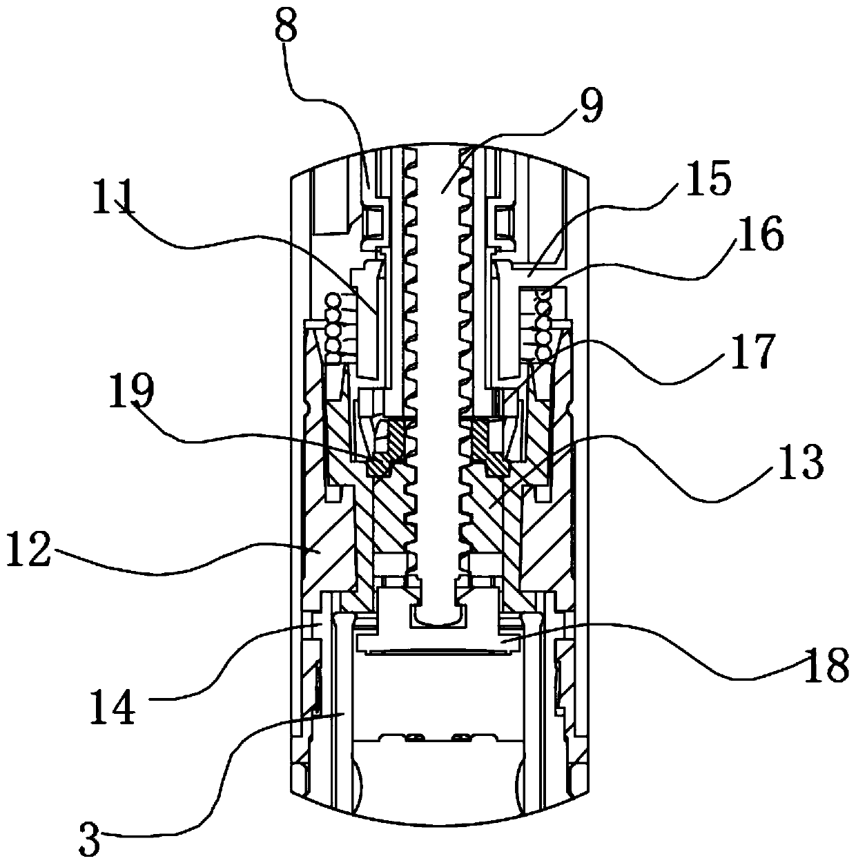 Simple medical injection device with replaceable medicine bottle