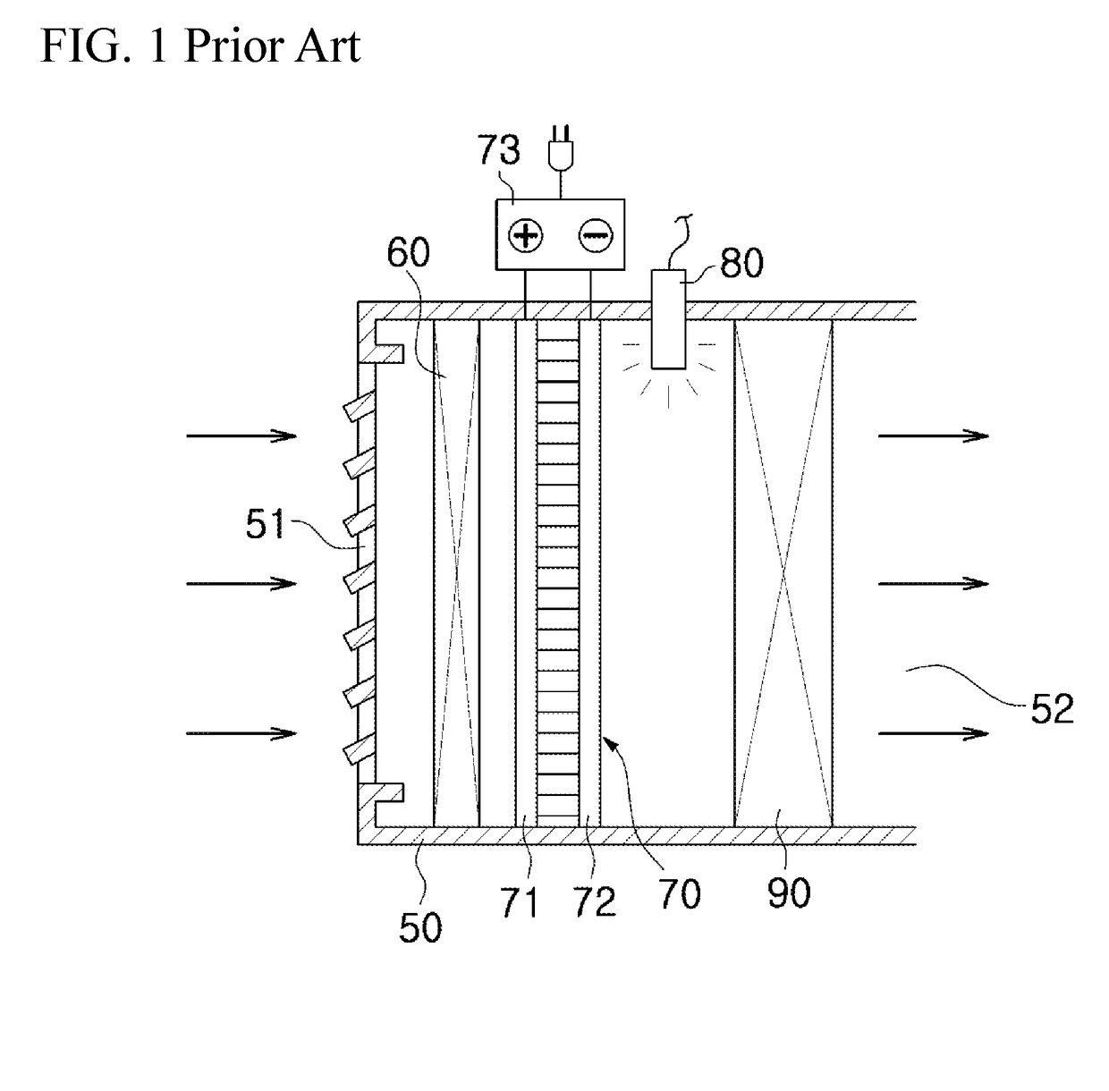 Electrification apparatus for electrostatic dust collector