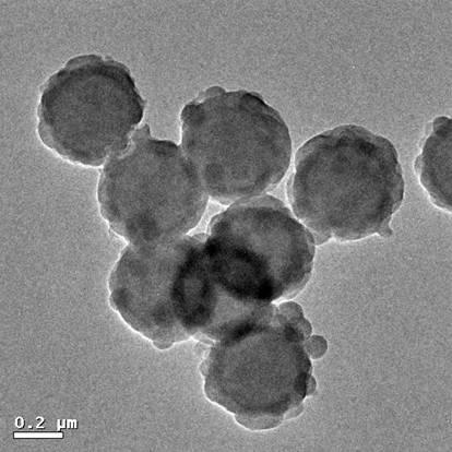 Sandwich organic/inorganic hybridized microspheres and preparation method thereof