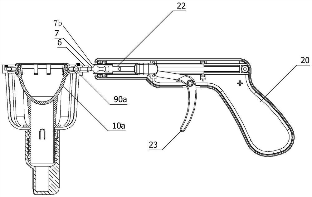 Automatic prepuce elastic thread ligation anastomosis assembly