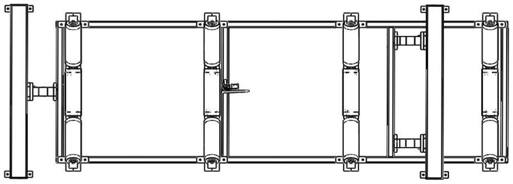 Three-fulcrum single-scale redundant electronic belt scale and working method