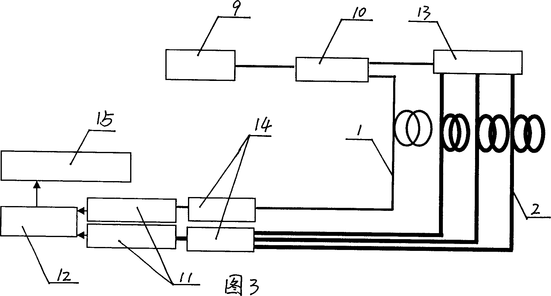 Hollow core photon crystal fiber-optic fiber gas sensor