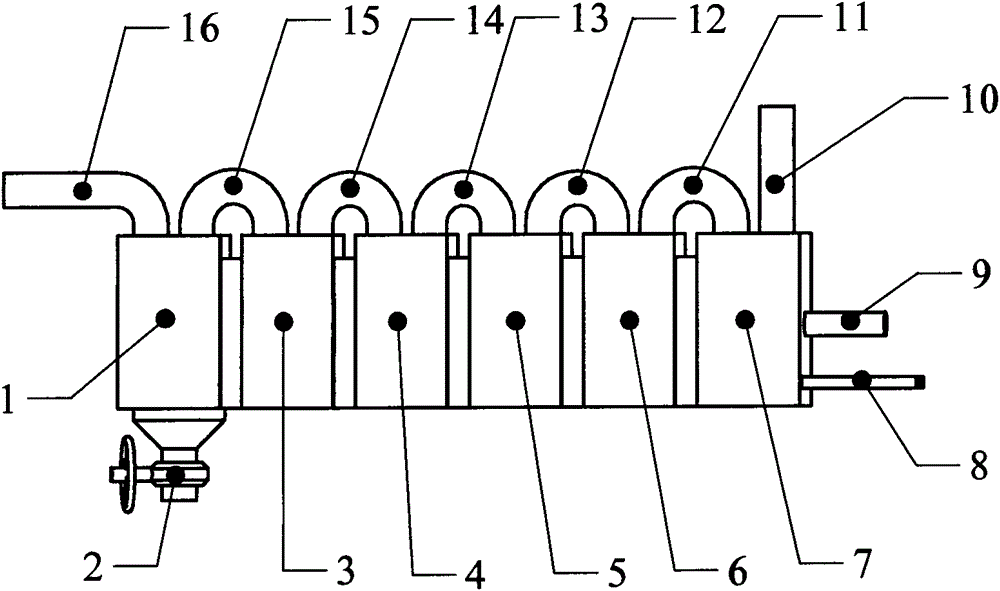 Seawater desalination device with multi-stage heating of hot air