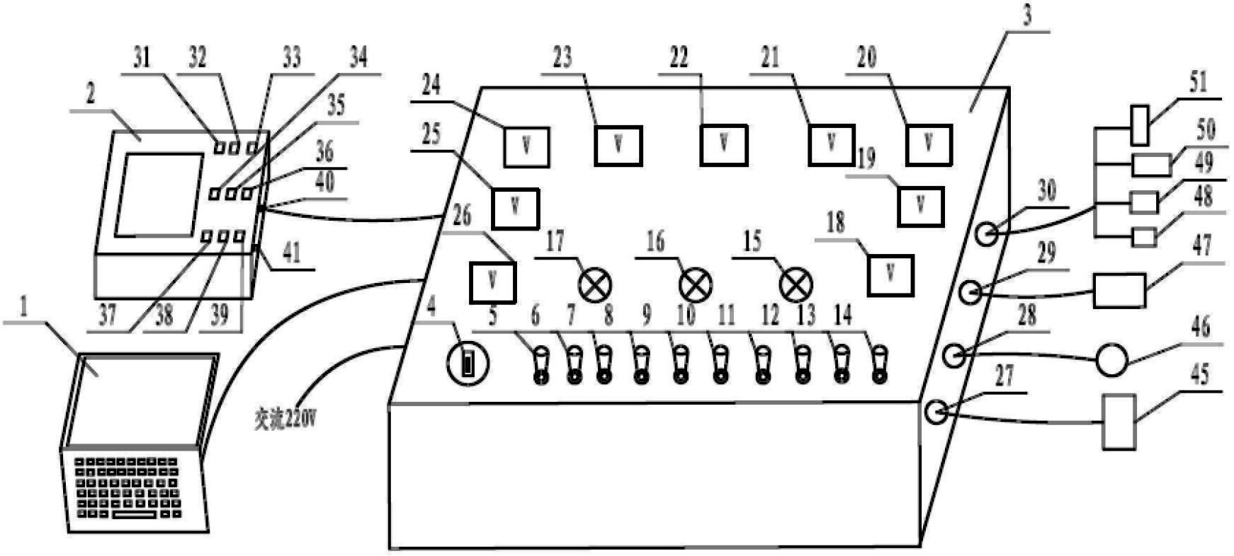 Ground emitting control device of solid-liquid powered aircraft