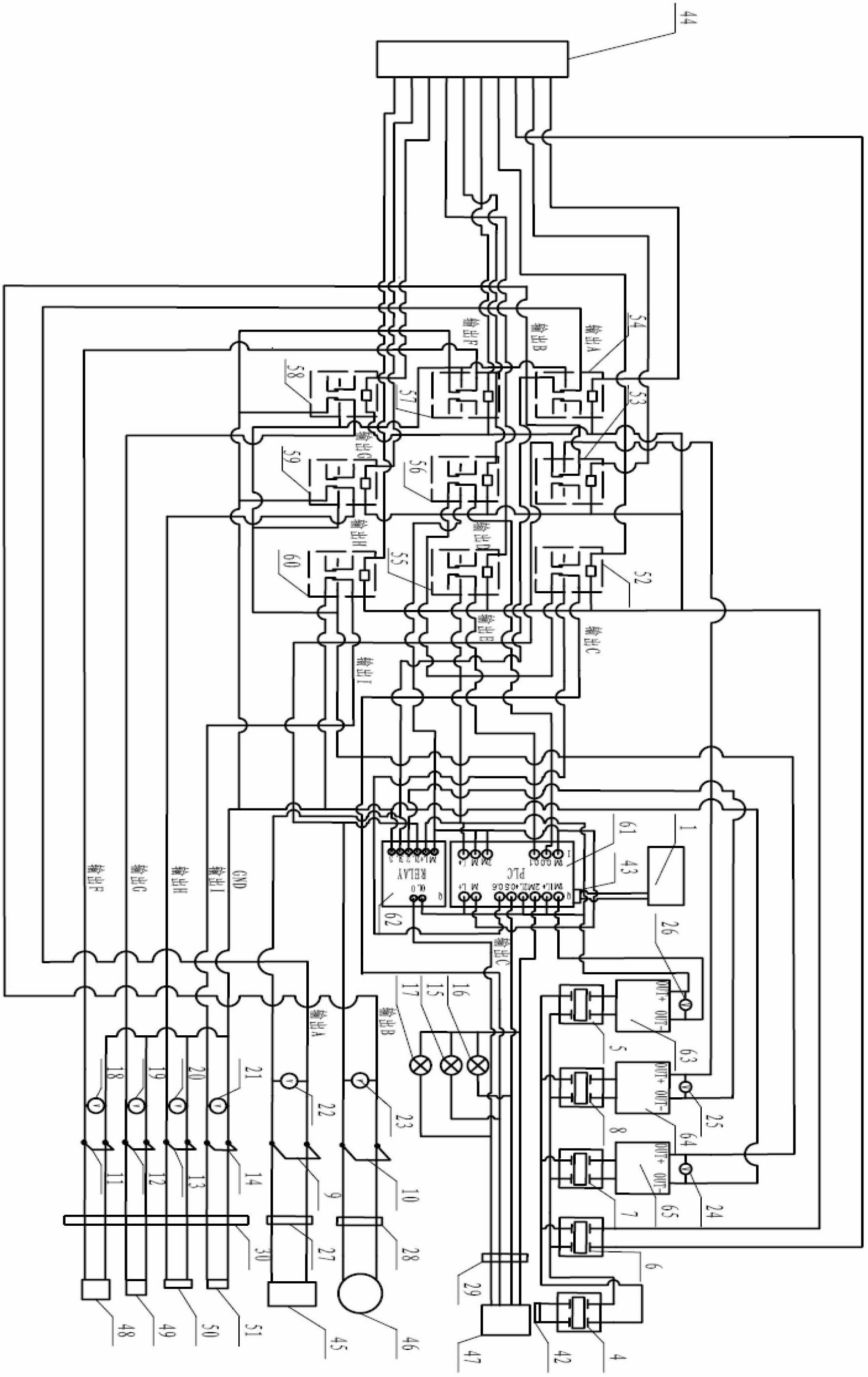 Ground emitting control device of solid-liquid powered aircraft