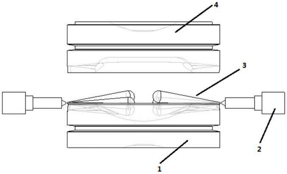 A combination injection oil beam enveloping combustor