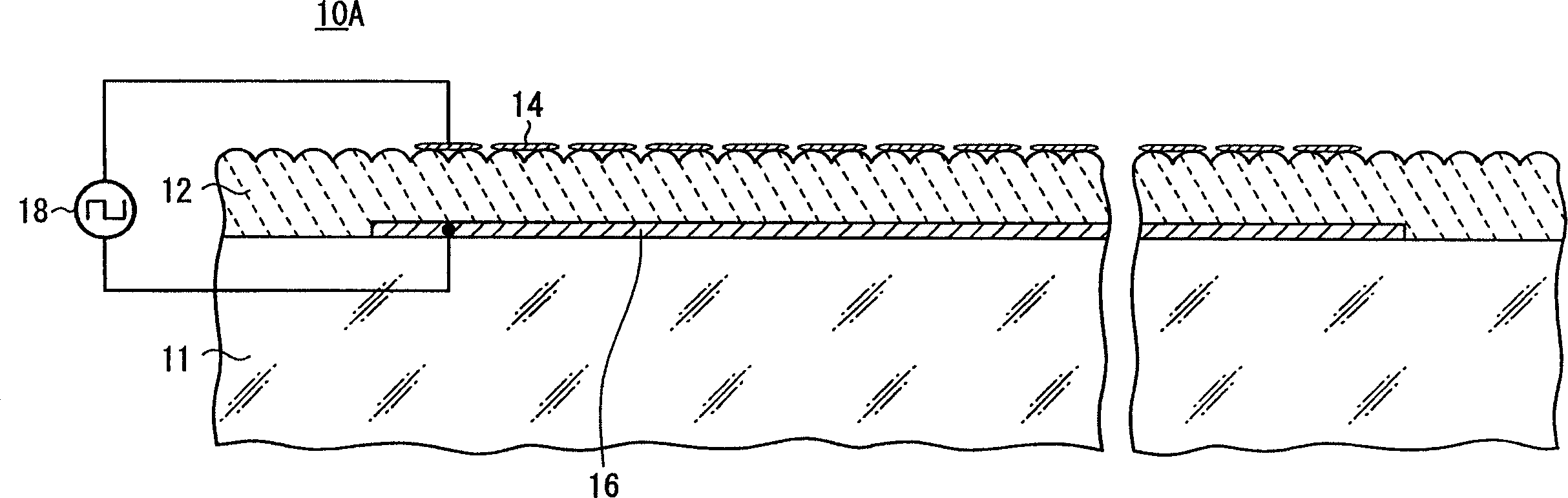 Electron emitting element, electron emitting device, display and light source