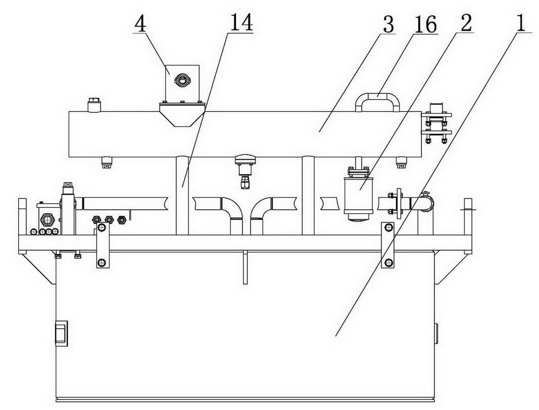 Novel high-efficiency inner circulation oil-cooling iron remover