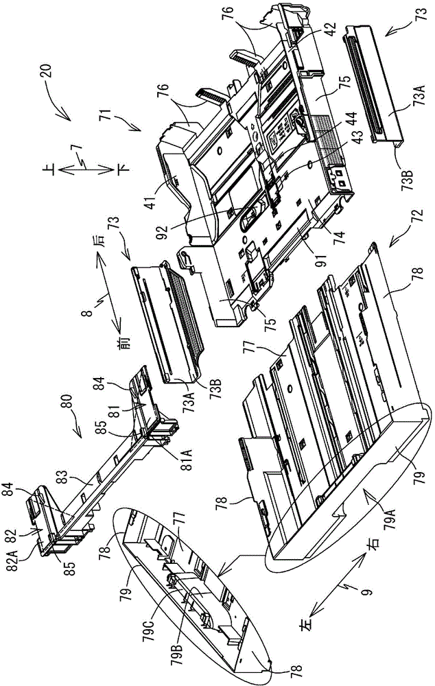 Sheet conveying device