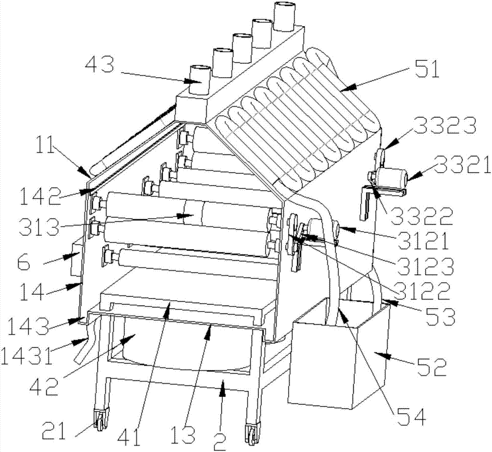 Cloth dyeing and drying device