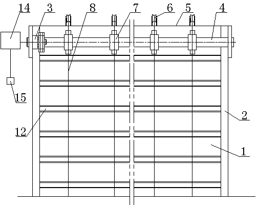 Winding displacement lifting type fireproof roller shutter