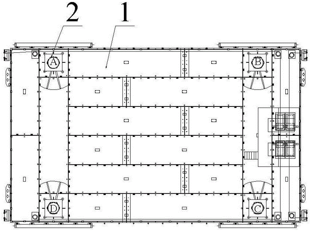 Construction method for carrying out pile sinking based on floating walking platform