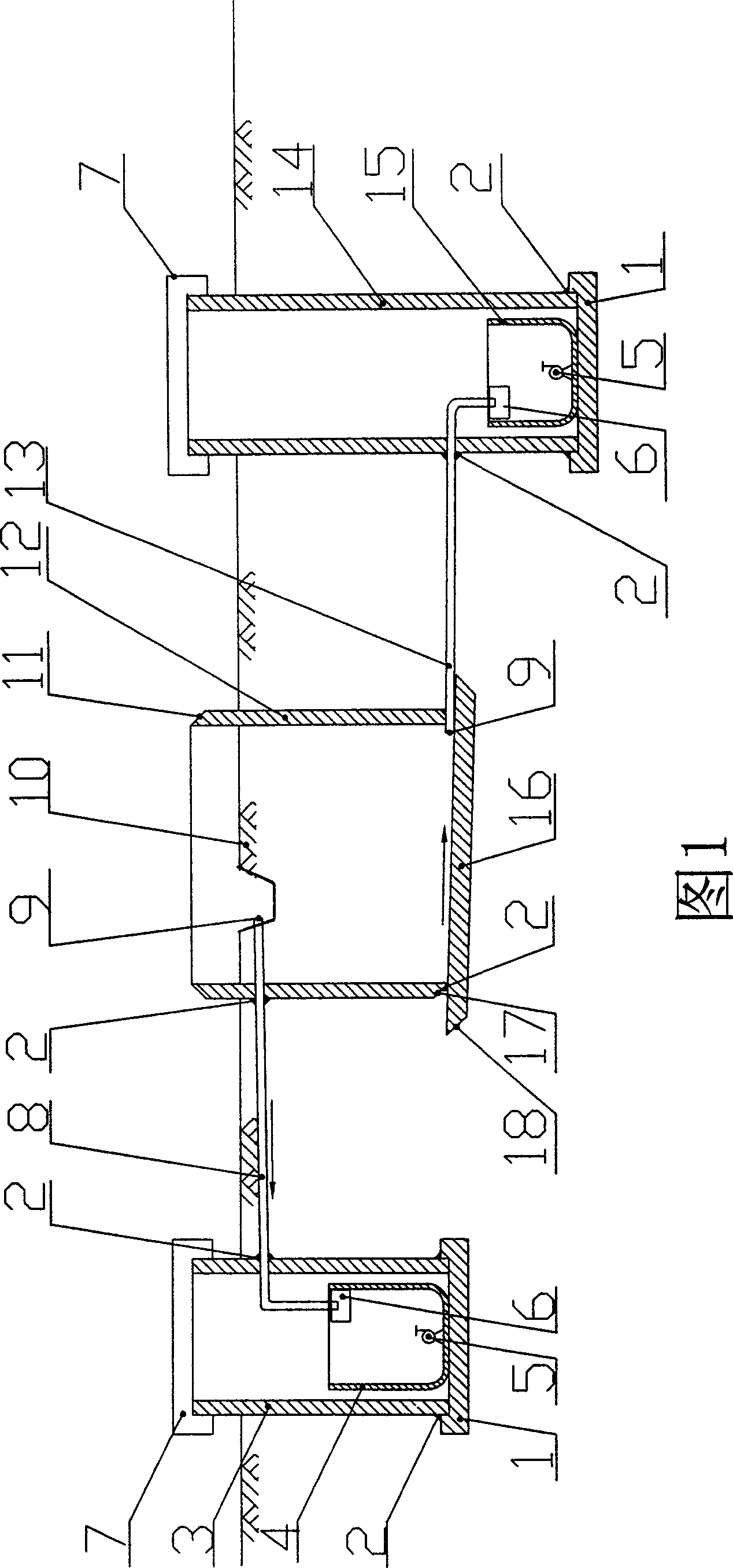 Precipitation runoff measuring device