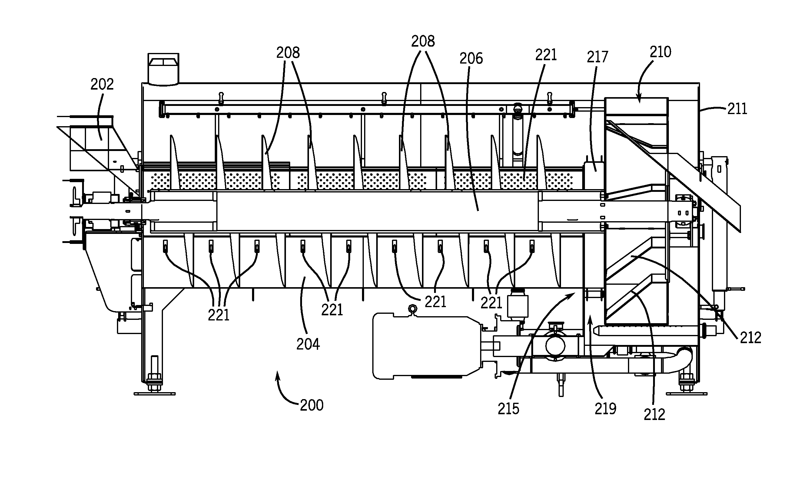 Rotary screw blancher