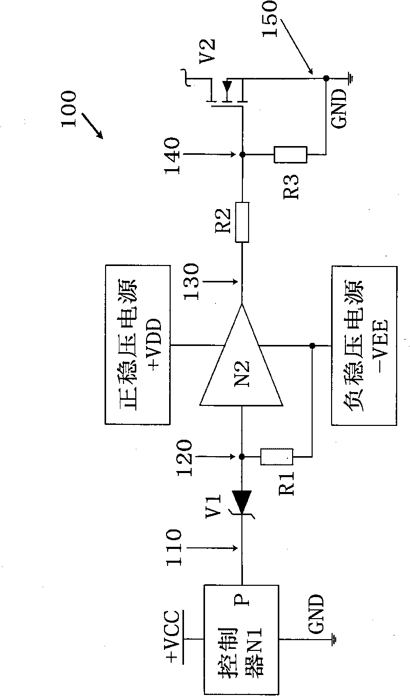 Grid drive circuit of insulated grid device