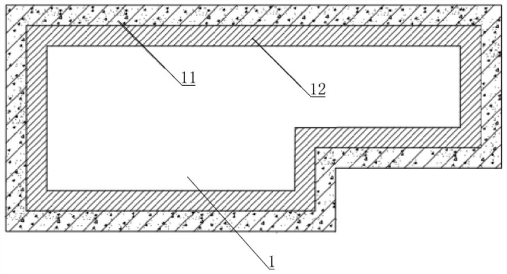 Short-distance explosion test platform for sunken beam plate component and test method of short-distance explosion test platform