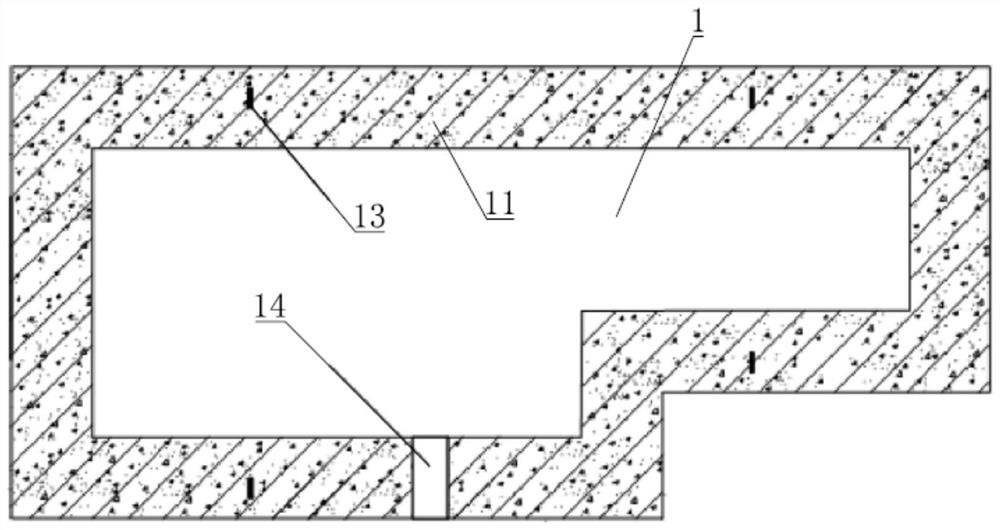 Short-distance explosion test platform for sunken beam plate component and test method of short-distance explosion test platform