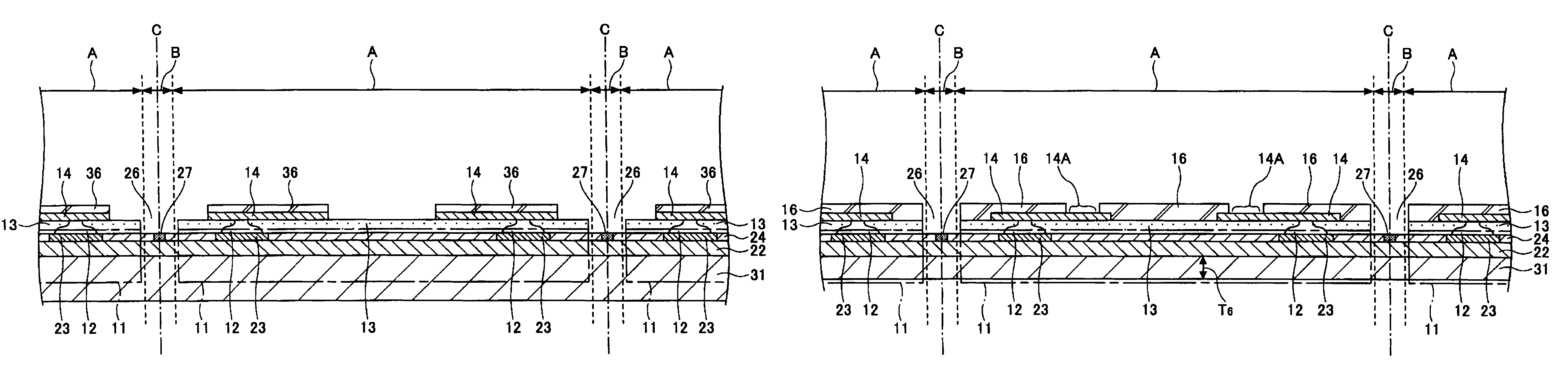 Manufacturing method of semiconductor apparatus comprising alignment patterns in scribe regions