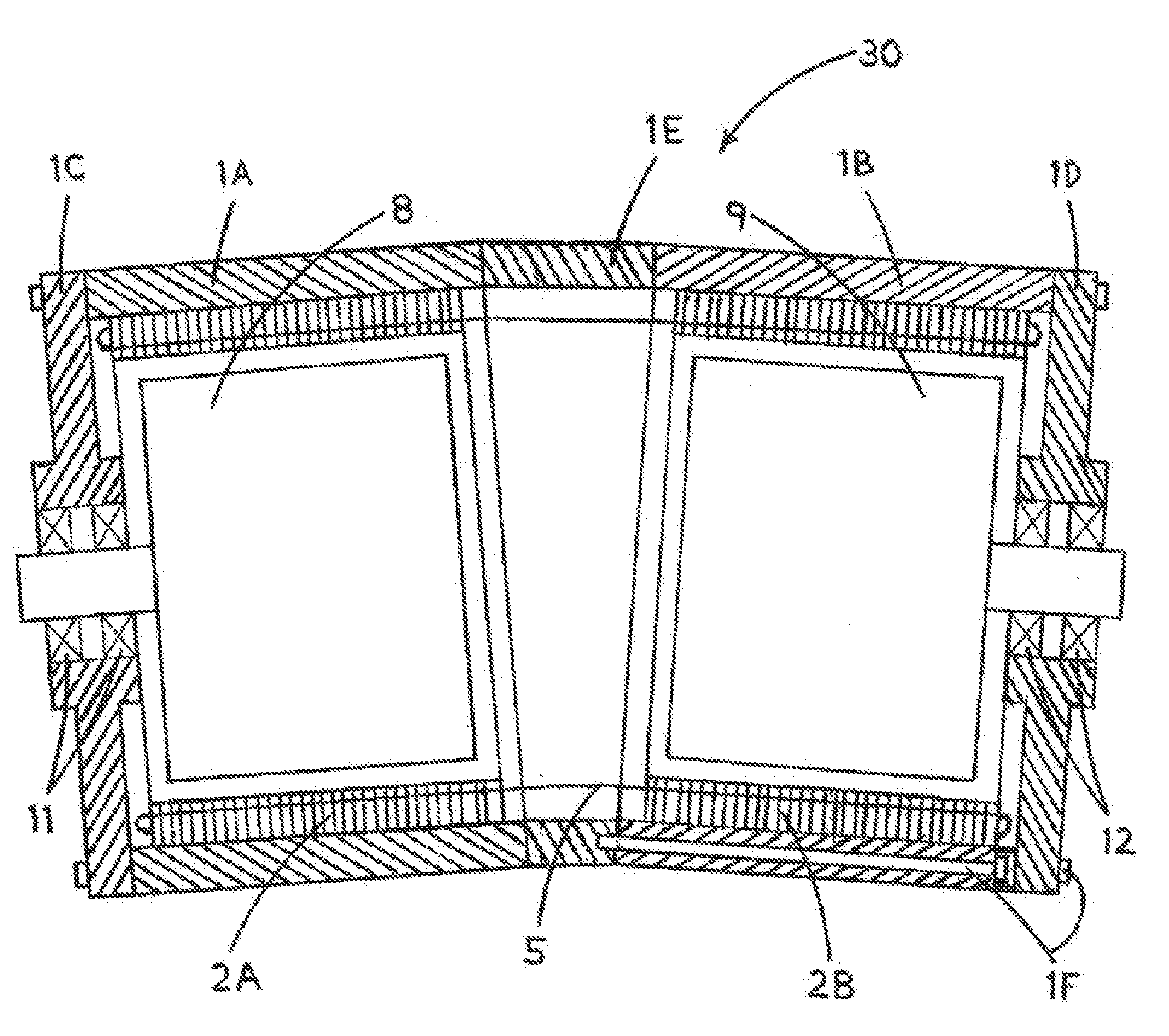 Electric machine with non-coaxial rotors