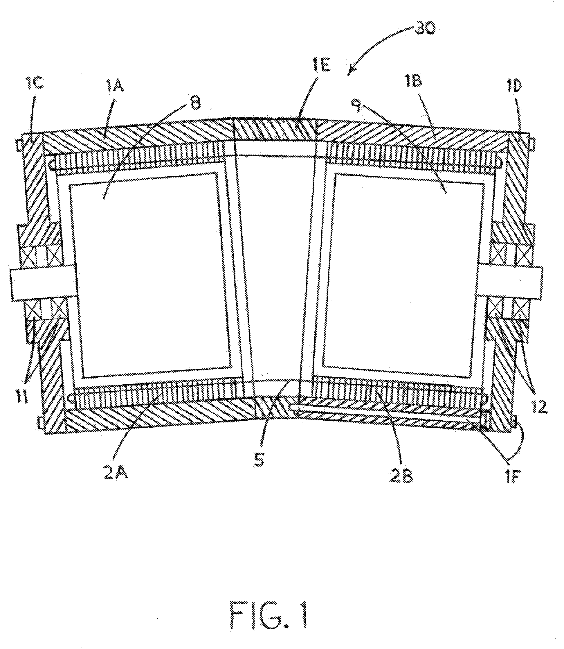 Electric machine with non-coaxial rotors