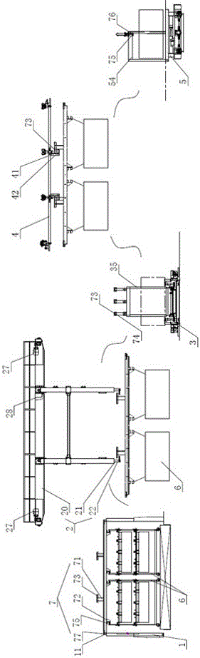 Large-scale equipment coating line automatic conveying system