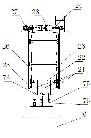 Large-scale equipment coating line automatic conveying system