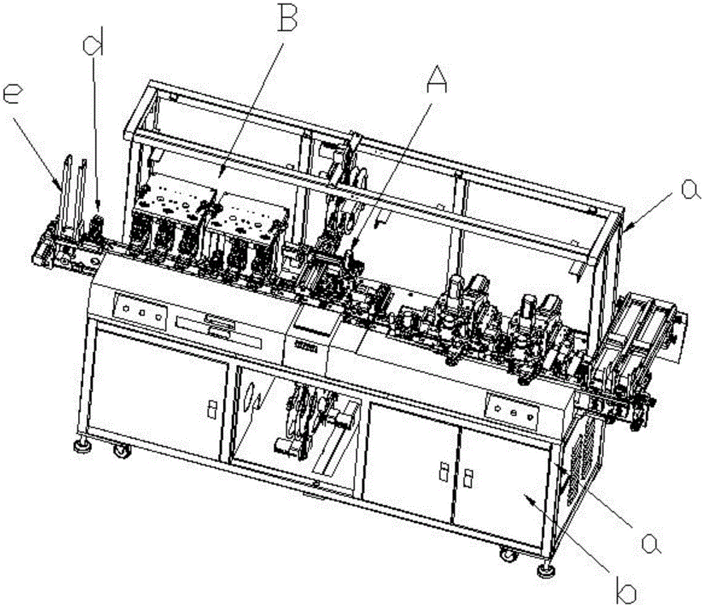 Chip package production line of multichip intelligent card