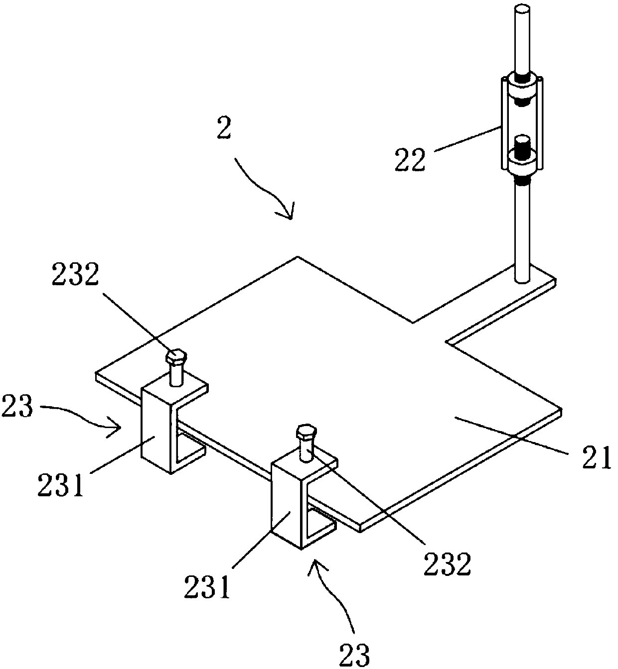 Connecting method of ring crane bearing rail beams and brackets