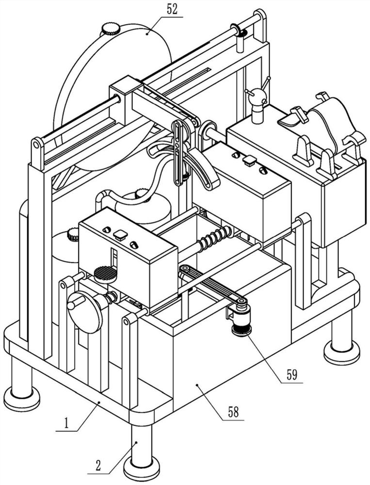 A wound cleaning, disinfection and dressing changing device for clinical nursing