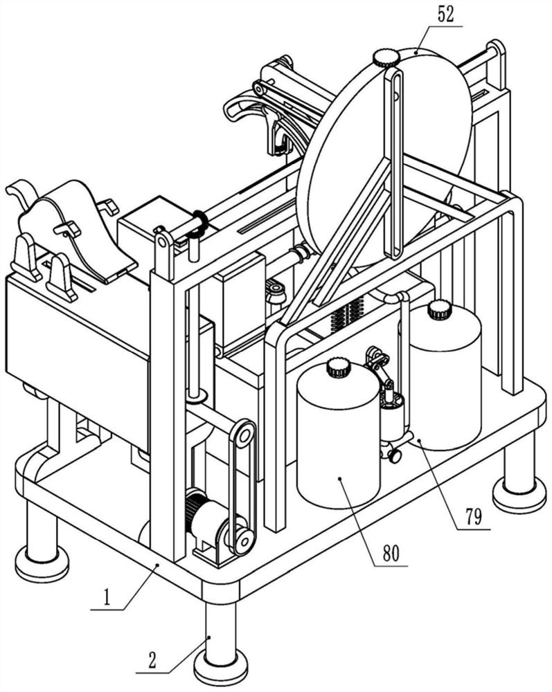 A wound cleaning, disinfection and dressing changing device for clinical nursing