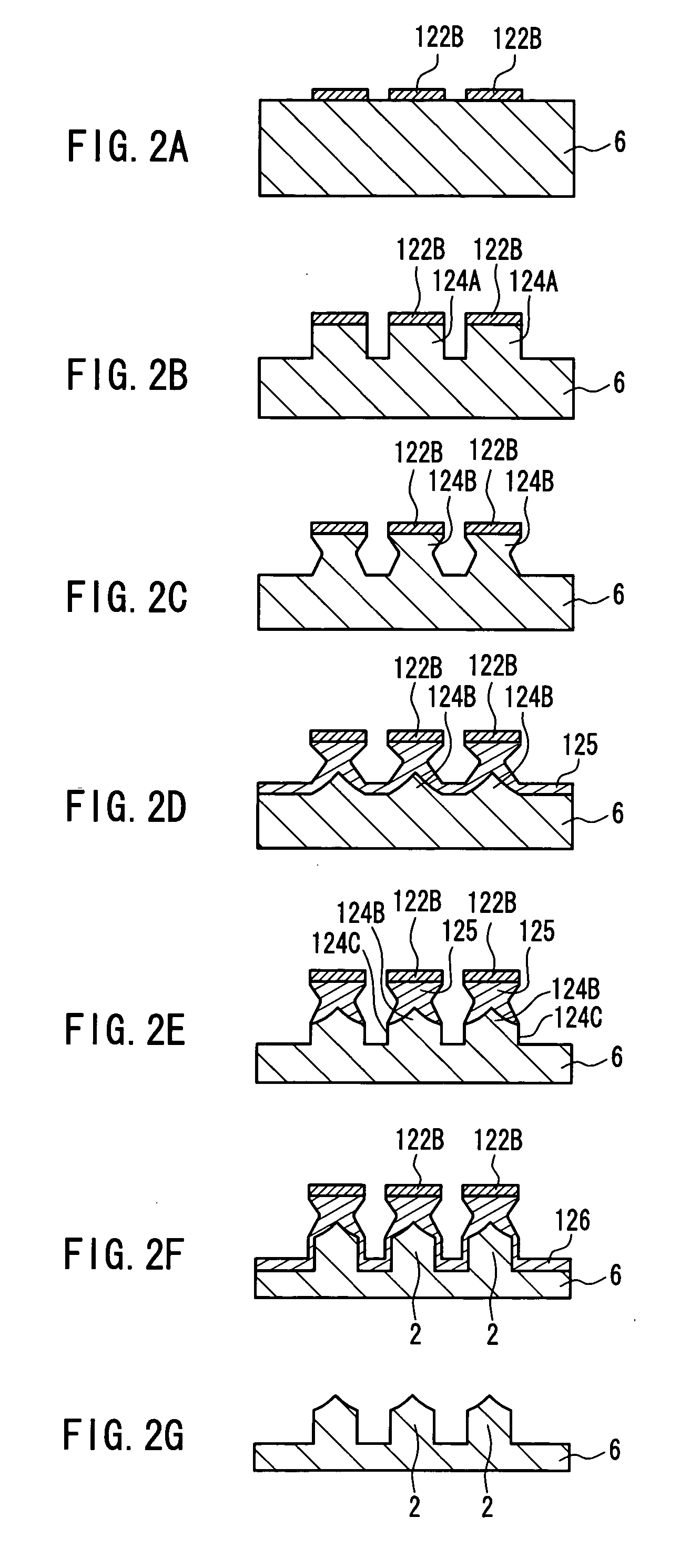 Field emission source with plural emitters in an opening