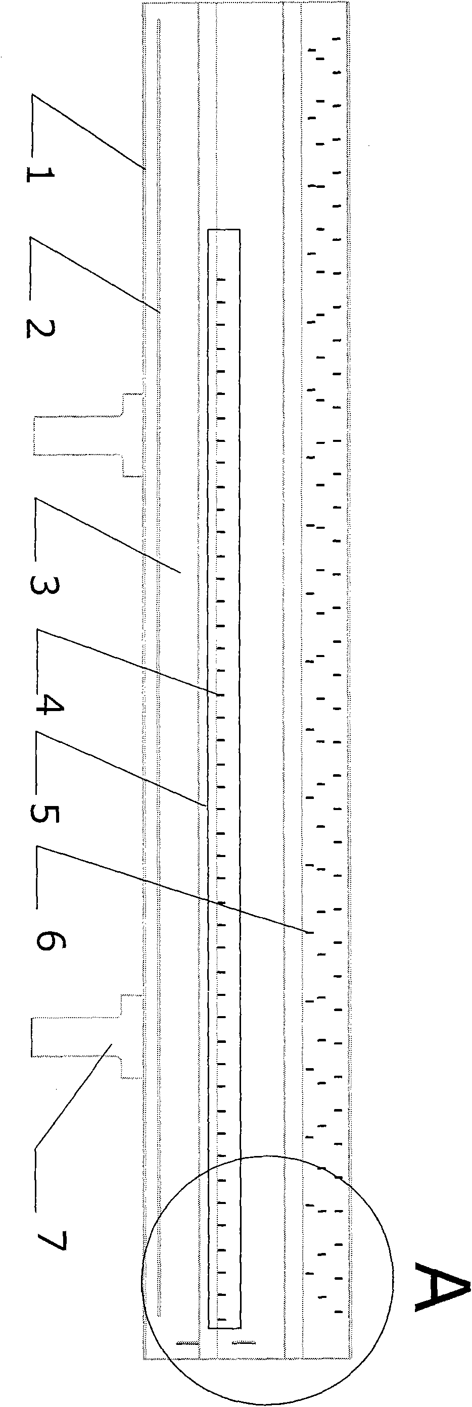 Polycrystal string belt template of solar energy photovoltaic cell