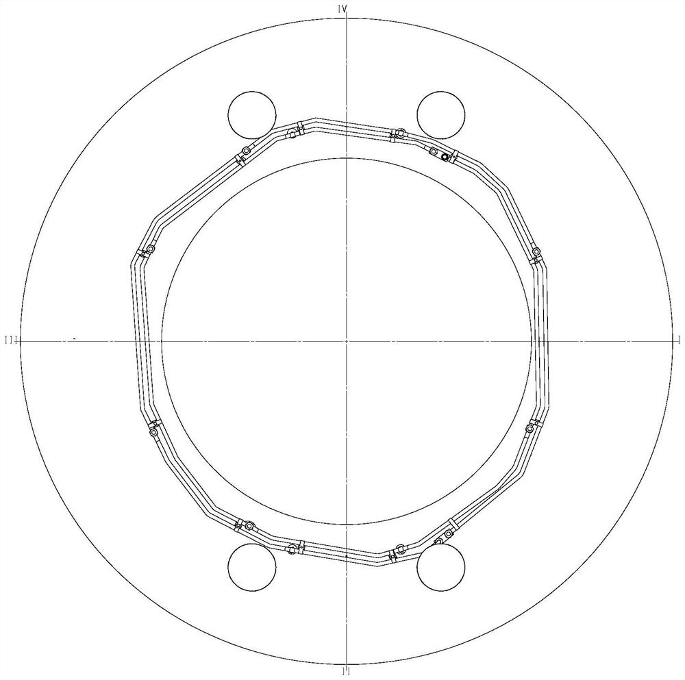 Efficient and precise repairing and matching method for complex-structure annular pipes of engine