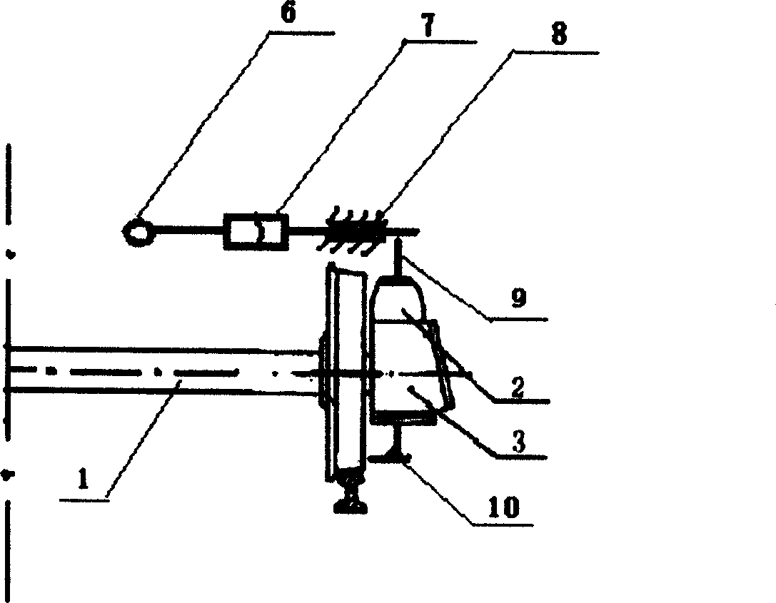 Automatic brake for train running off rails